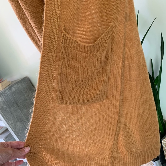 Long Textured Open-Front Cardigan - Picture 6 of 8